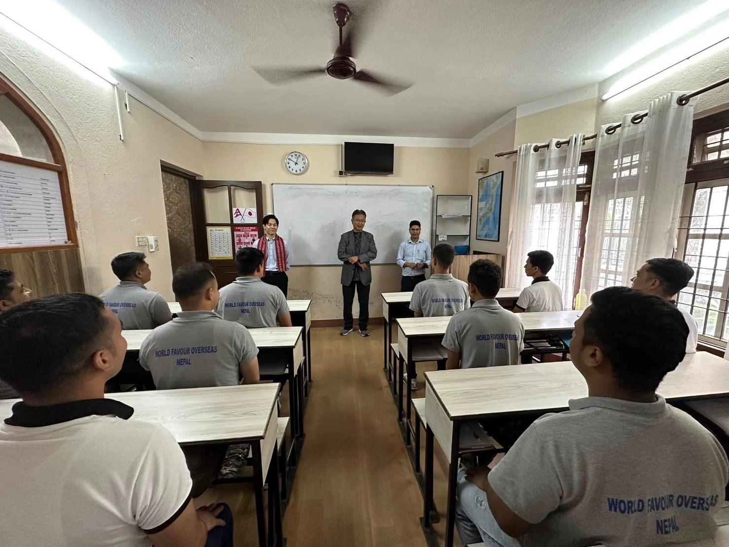 ネパール現地（送出機関・日本語学校）訪問実施中}